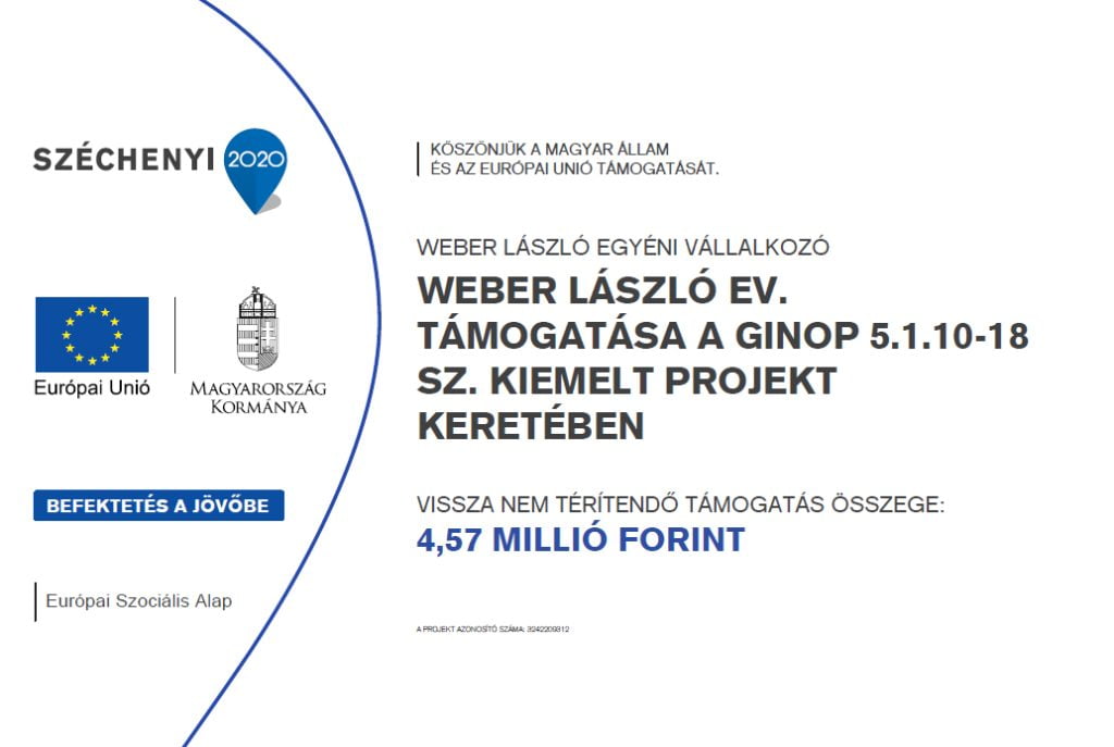 Támogatás 2 Ginop Weber